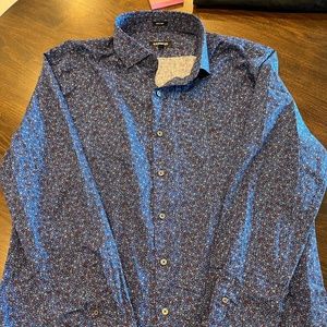Express Floral Long Sleeve Button Down